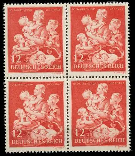 DEUTSCHES REICH 1943 Nr 859 postfrisch VIERERBLOCK 5355B6