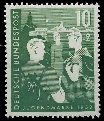 BRD BUND 1952 Nr 153 postfrisch 53AA16