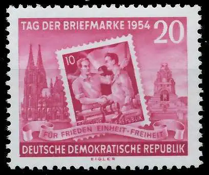 DDR 1954 Nr 445AXII postfrisch 53AB42