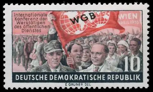 DDR 1955 Nr 452XII postfrisch 53AB76