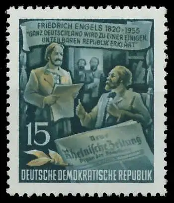 DDR 1955 Nr 487AYII postfrisch 53ABBE