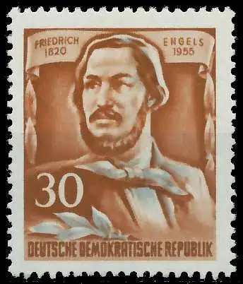 DDR 1955 Nr 489AYII postfrisch 53ABC6