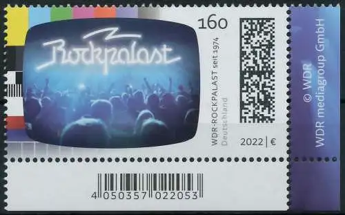 BRD BUND 2022 Nr 3725 postfrisch ECKE-URE 53AF36