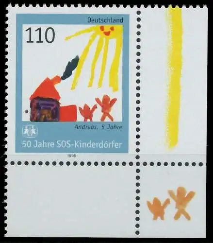 BRD BUND 1999 Nr 2062 postfrisch ECKE-URE 55277A
