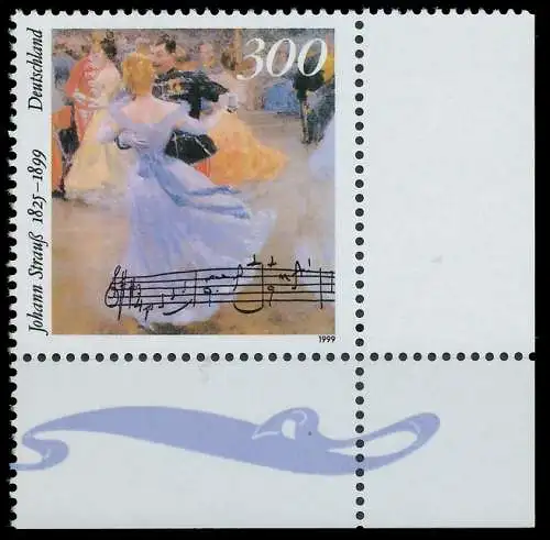 BRD BUND 1999 Nr 2061 postfrisch ECKE-URE 55282A