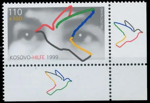 BRD BUND 1999 Nr 2045 postfrisch ECKE-URE 552812
