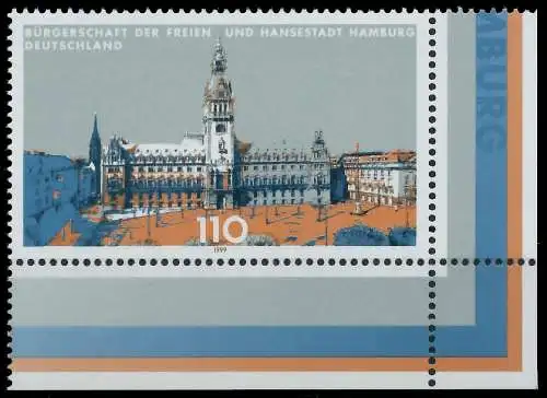 BRD BUND 1999 Nr 2036 postfrisch ECKE-URE 552926