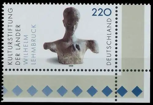 BRD BUND 1999 Nr 2064 postfrisch ECKE-URE 55297A