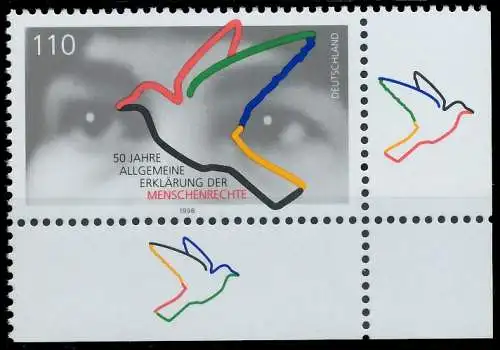 BRD BUND 1998 Nr 2026 postfrisch ECKE-URE 552B22