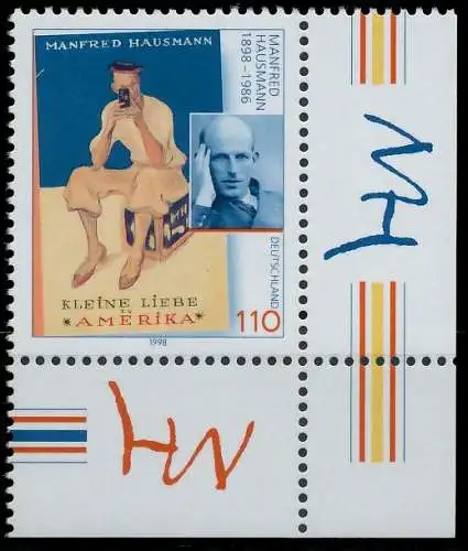 BRD BUND 1998 Nr 2012 postfrisch ECKE-URE 552BFA