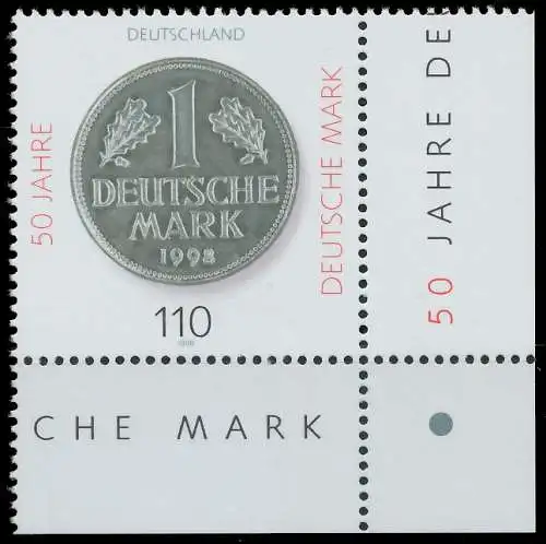 BRD BUND 1998 Nr 1996 postfrisch ECKE-URE 557C8E