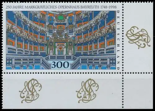 BRD BUND 1998 Nr 1983 postfrisch ECKE-URE 557D06