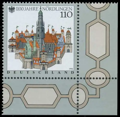 BRD BUND 1998 Nr 1965 postfrisch ECKE-URE 557F02