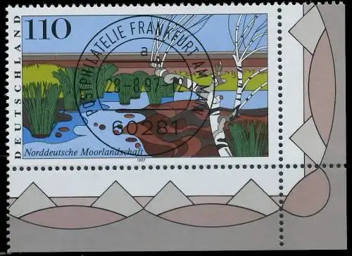 BRD BUND 1997 Nr 1945 zentrisch gestempelt ECKE-URE 5580A2