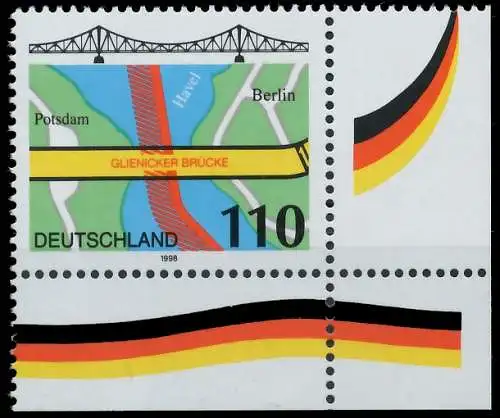 BRD BUND 1998 Nr 1967 postfrisch ECKE-URE 5580DA