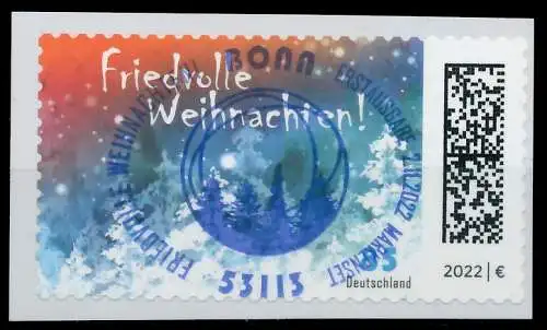 BRD BUND 2022 Nr 3730f ESST zentrisch gestempelt 558226
