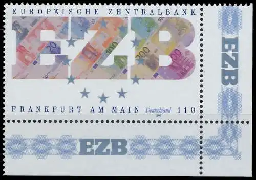 BRD BUND 1998 Nr 2000 postfrisch ECKE-URE 55829E
