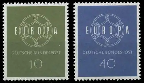 BRD BUND 1959 Nr 320-321 postfrisch 558342
