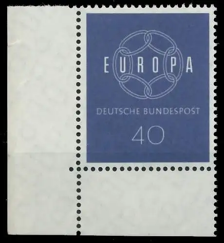 BRD BUND 1959 Nr 321 postfrisch ECKE-ULI 55838A