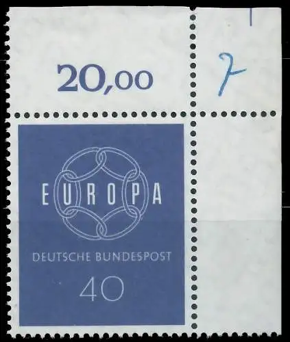 BRD BUND 1959 Nr 321 postfrisch ORA 5583F2