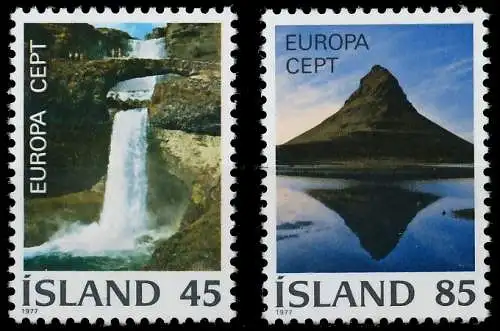 ISLAND 1977 Nr 522-523 postfrisch S177442