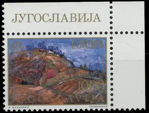 JUGOSLAWIEN 1977 Nr 1685 postfrisch ECKE-ORE S1774FA