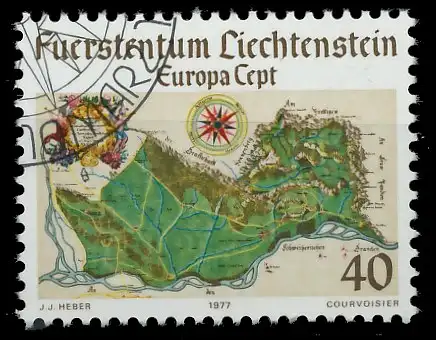 LIECHTENSTEIN 1977 Nr 667 gestempelt 55D046