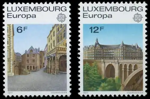 LUXEMBURG 1977 Nr 945-946 postfrisch S177556