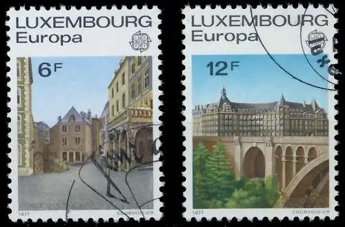 LUXEMBURG 1977 Nr 945-946 gestempelt 55D07E