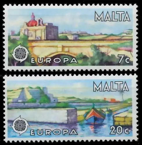 MALTA 1977 Nr 554-555 postfrisch S17759E