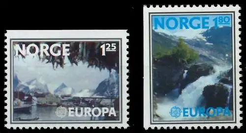 NORWEGEN 1977 Nr 742Do-743Dl postfrisch 55D16A
