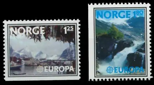 NORWEGEN 1977 Nr 742Du-743Dl postfrisch 55D172