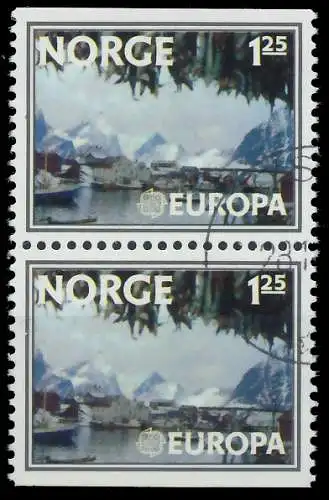 NORWEGEN 1977 Nr 742Do Du gestempelt SENKR PAAR 55D1A6
