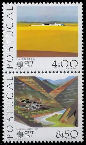 PORTUGAL 1977 Nr 1360x + 1361x postfrisch SENKR PAAR 55D222
