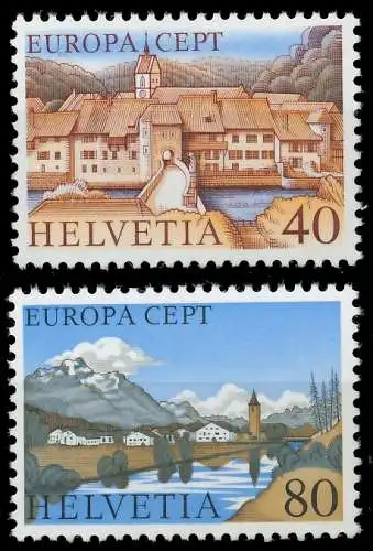 SCHWEIZ 1977 Nr 1094-1095 postfrisch S1777FE