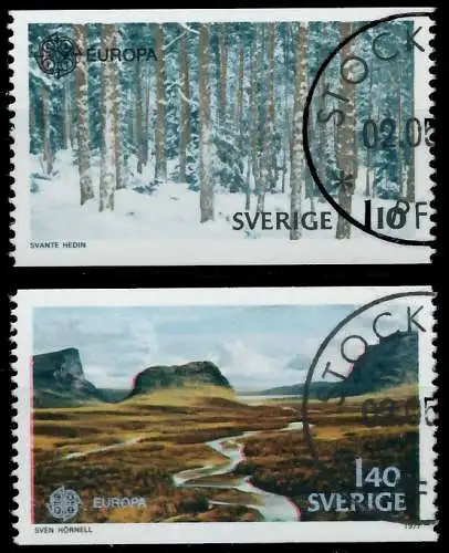 SCHWEDEN 1977 Nr 989-990 gestempelt 5603DE