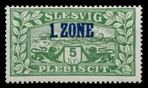 ABSTGEB SCHLESWIG Nr 27a postfrisch gepr. 56052A
