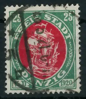 DANZIG 1921 Nr 63 gestempelt gepr. 560606