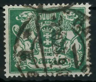 DANZIG 1923 Nr 154 gestempelt gepr. 56061A