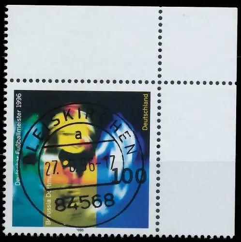 BRD BUND 1996 Nr 1879 zentrisch gestempelt ECKE-ORE 565FF2