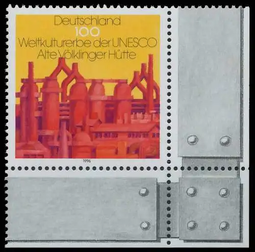 BRD BUND 1996 Nr 1875 postfrisch ECKE-URE 565FF6