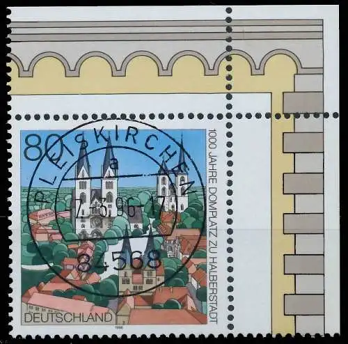 BRD BUND 1996 Nr 1846 zentrisch gestempelt ECKE-ORE 56AA9A