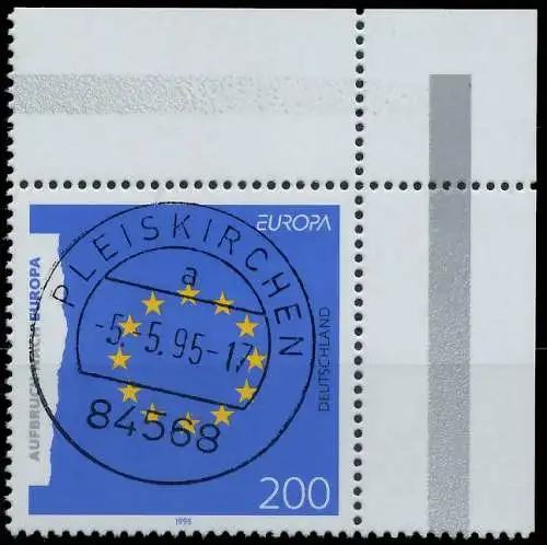 BRD BUND 1995 Nr 1791 zentrisch gestempelt ECKE-ORE 56B042