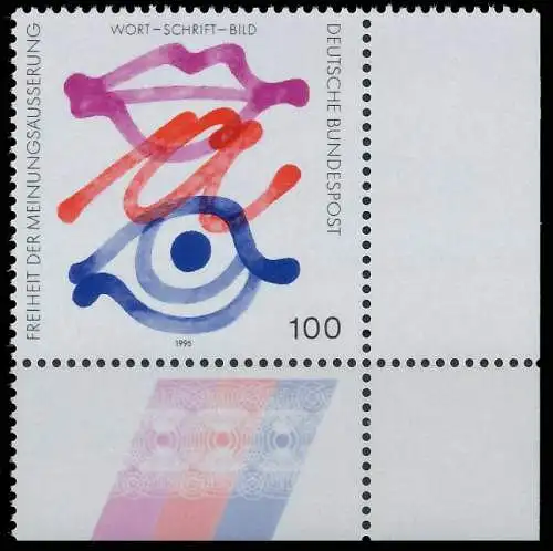 BRD BUND 1995 Nr 1789 postfrisch ECKE-URE 56B06E