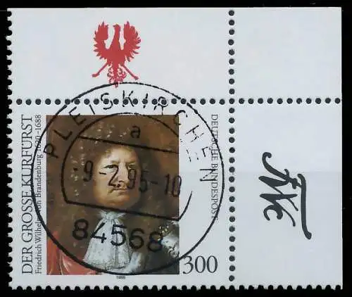 BRD BUND 1995 Nr 1781 zentrisch gestempelt ECKE-OLI 56B146