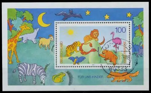 BRD BUND BLOCK KLEINBOGEN 1995 Block 34 gestempelt 56F262