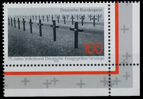 BRD BUND 1994 Nr 1768 postfrisch ECKE-URE 56F246
