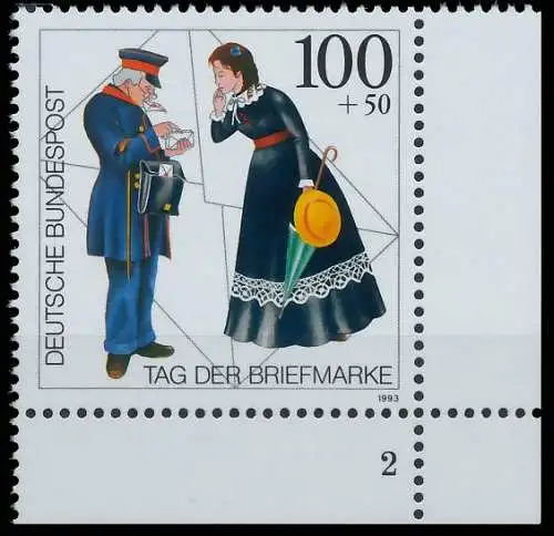 BRD BUND 1993 Nr 1692 postfrisch FORMNUMMER 2 56F726