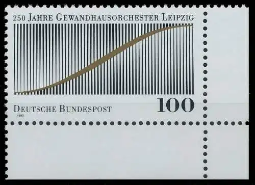 BRD BUND 1993 Nr 1654 postfrisch ECKE-URE 57293A