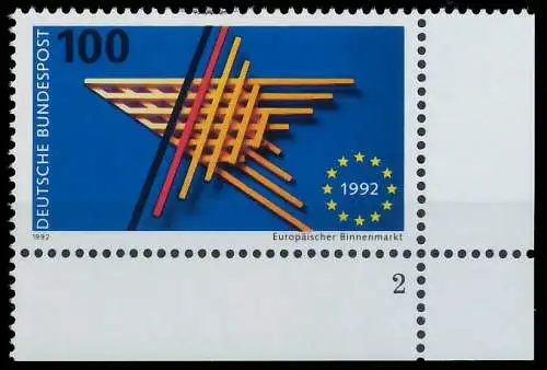 BRD BUND 1992 Nr 1644 postfrisch FORMNUMMER 2 572ABE